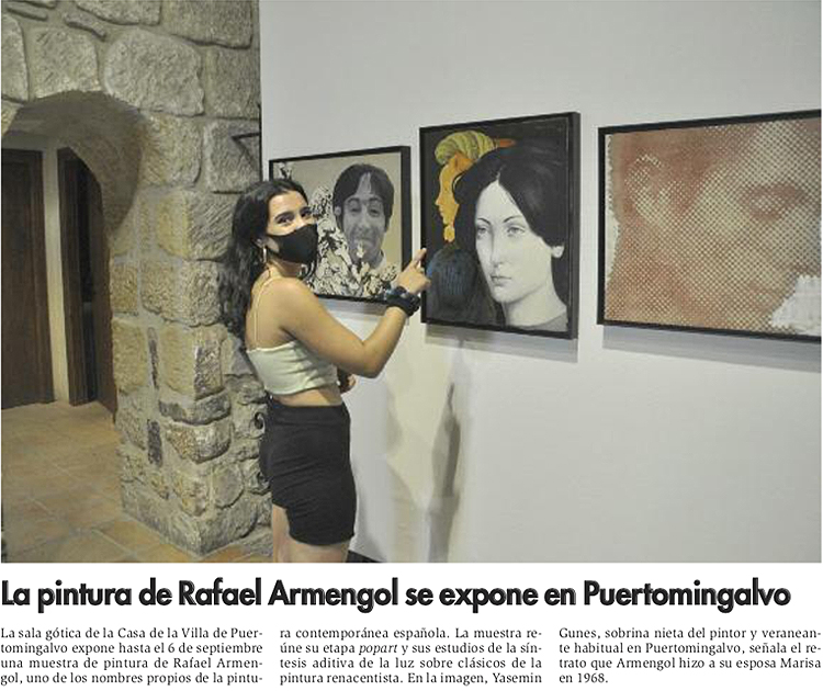 Bocadillo Pulido Rústico La pintura de Rafael Armengol se expone en Puertomingalvo (Diario de  Teruel, dilluns 17 d'agost de 2020) – Rafa Armengol